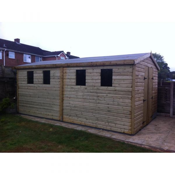 16 x 10 Heavy Duty Shed Apex Roof-0