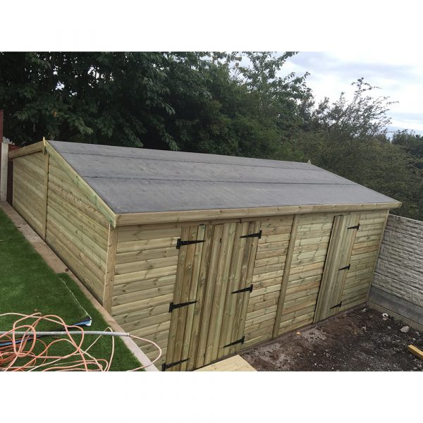 16 x 8 Heavy Duty Shed Apex Roof