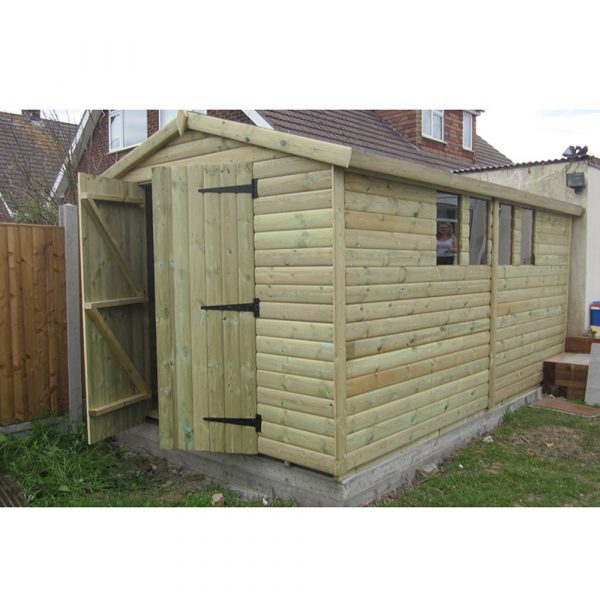 16 x 8 Heavy Duty Shed Apex Roof