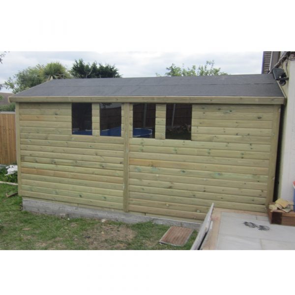 16 x 8 Heavy Duty Shed Apex Roof