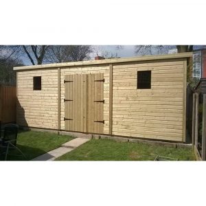 18 x 8 Heavy Duty Shed Pent Roof-0