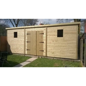 18 x 8 Heavy Duty Shed Pent Roof