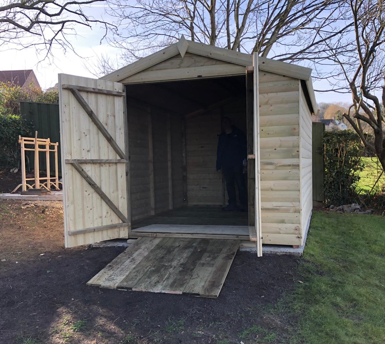12 x 8 19mm Loglap Heavy Duty Shed Apex Roof - Image 3